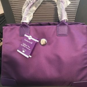 Joy Mangano Tote, lilac color, never used!!